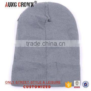 2016 Beanie Acrylic Plain Knit Beanie Hats for Men photo-5