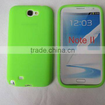 Silicon rubber case cover for Samsung N7100 Galaxy Note II 2 Note2, competitive price, we accept Paypal