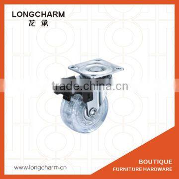 PU flat furniture casters bed casters