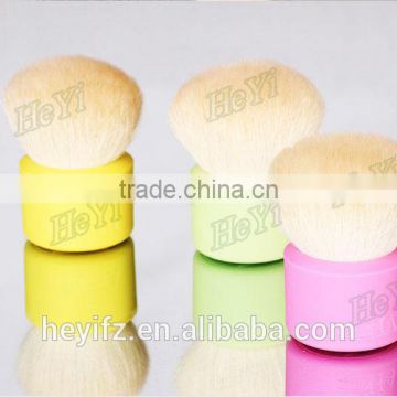 2016 Best Seller Color Goat Hair Silicone Handle Kabuki Brush