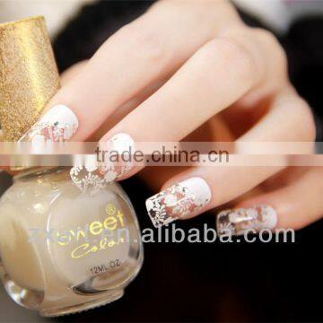 Hot Fashion Shining White Lace Nail Wraps Bling 2D Nail Wraps UV Gel Nail Sticker photo-6