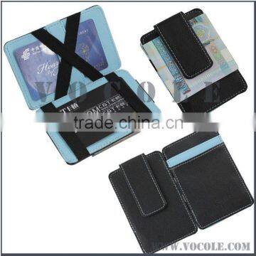 Mens MAGIC MONEY CLIP Leather Wallet ID Cash Holder Credit Card Cover Case Hot