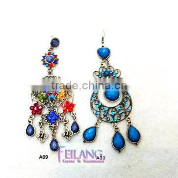 Exaggerated Fashion Alloy Earrings Gemstone Earrings photo-2