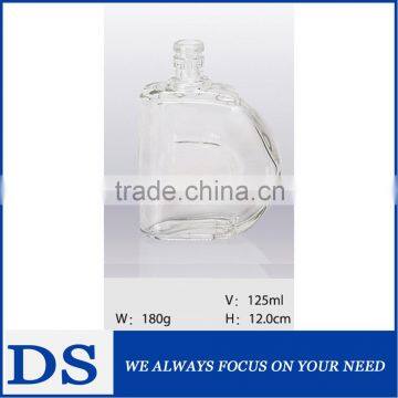 120ml semicircle unique shape glass bottle for alcohol drink