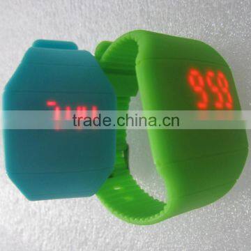 2016 Unisex Soft Silicone Touch Screen Led Watch Colors Silicone Rubber Band Watch photo-4