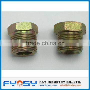 Brass Male Hydraulic Fitting Reducing Hollow Hydraulic Plug