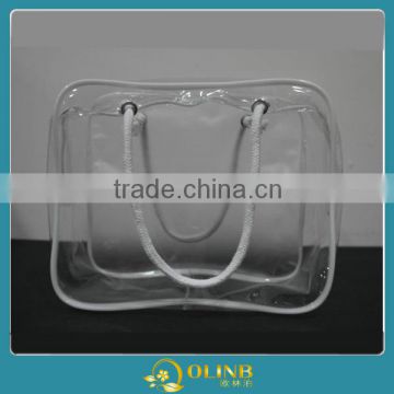 zipper clear pvc bag for blanket /pvc quilt bag