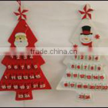 Felt handcraft xmas tree shape calendar