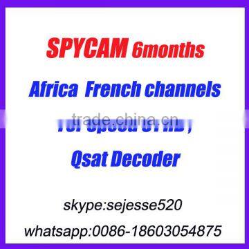 Hot selling spy cam for 36E,68.5E AND 22W french channels for all qsat model with new software released