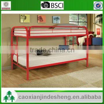 Best selling bedroom furniture metal twin over twin bunk bed - Red TT-01