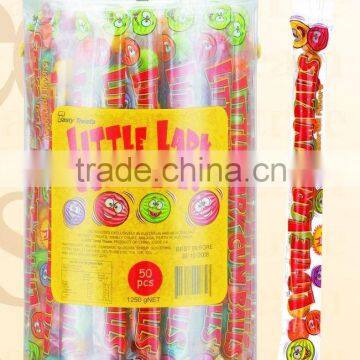 14ct watermelon bubble gum balls with printed wrapper in PVC jar(fruit flavour chewing gum candy)