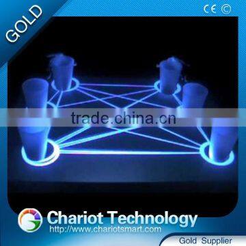 On Sale, 6 Points Interactive Bar ! High Quality Chariot Glass Bar Table Interactive photo-1