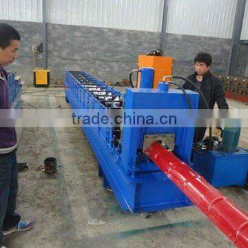 0.3 - 0.7mm Top Hat Cap Tile Roll Forming Machine With PLC Frequency Control System