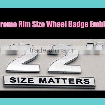 wheel Size emblem,badge,sticker,logo