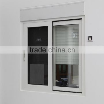 Aluminum WIndows&door with automatic rolling shutter from zhongshan BROAD