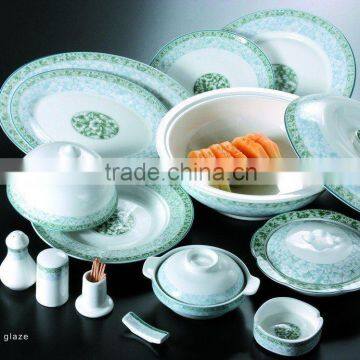 P4 wholesale restaurant printing white porcelain dinnerware