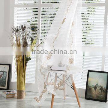 Russian embroidered design luxury sheer curtains for window curtain patterns