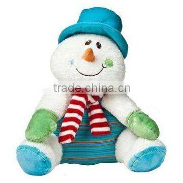 14" soft and cute Snowman Plush Baby Toy