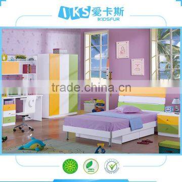 2015 modern melamine bedroom sets, kids furniture foshan 8111#