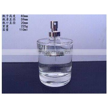 100ml clear glass thick base perfume bottle with lotion pump