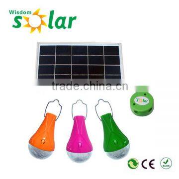 Rechargeable solar home system solar led light kit (JR-QP03) solar led bulb