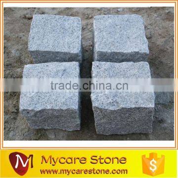 G654 honed black granite paving stone cobbles