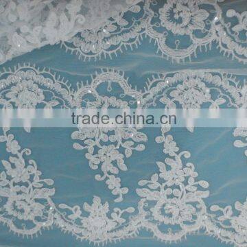 Eco-friendly beaded trim for wedding dress and Bridal Veils