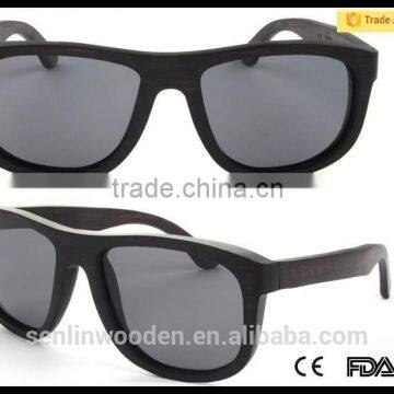 2015 New FDA Approval 100% Handmade Cheap Eco-friendly Polarized Natural Bamoo Sunglasses And Wooden Sunglasses