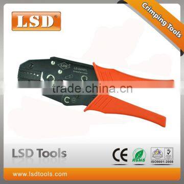 carbon steel hand crimping tool LS-04WFL for crimp 0.5-4mm2 wire end ferrules CE;ROHS certificate rachet crimping plier