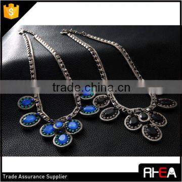 2015 Hot Selling Fashion Statement Necklace,Gun Metal Color photo-6