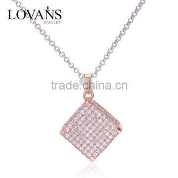 2016 Simple Design 18K Rose Gold Fashion Jewelry Necklace