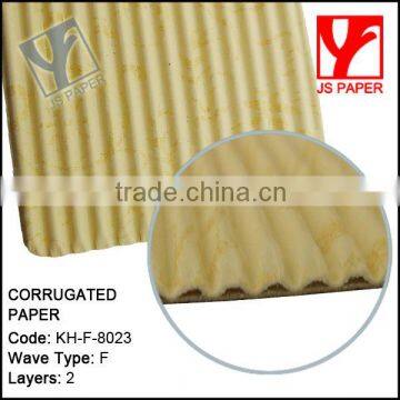 F flute corrugated wrapping paper