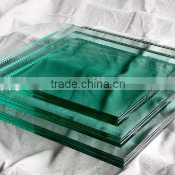 6mm thick clear laminated frosted glass