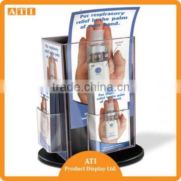 ATI custom acrylic wall mount brochure holder,acrylic leaflet holder,acrylic brochure display stand