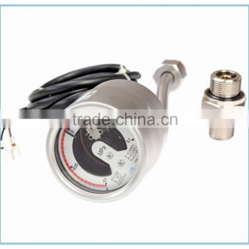 Temperature Compensate Stainless steel SF6 electric components table sf6 electric contact pressure gauge