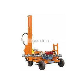 Fluid Drive Pile Driver for guardrail