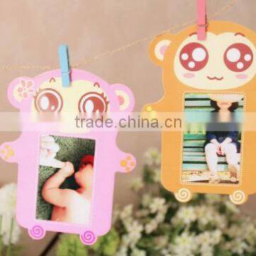 DIY Suspension Type Paper Frame Photo Wall With Hemp And Rope Clip-Set of 6 Pcs photo-2