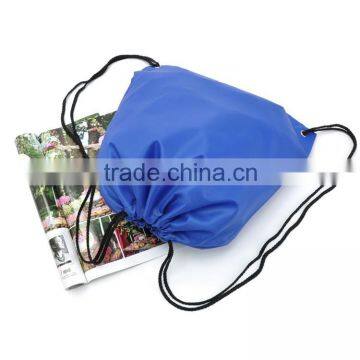 Promotional Logo Printed Cheap Nylon Polyester Drawstring Bag