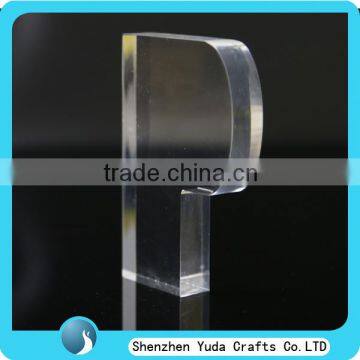 Plexiglass paperweight letter block wholesale transparent block