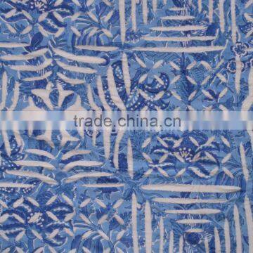 Indian Ethnic Hand Block Print Bedspread Applique Cut Work Bedding Indigo Bed Cover Throw photo-3