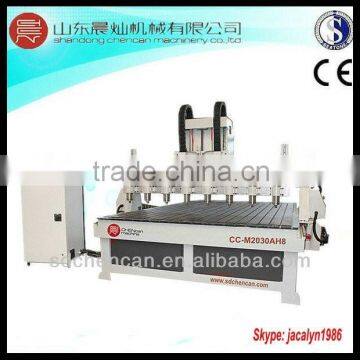 High speed Eight Heads Multifunction woodworking machine