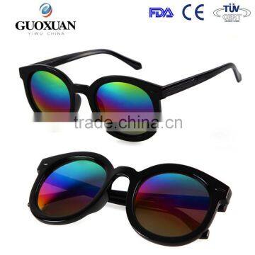 Classic Round Orange Lens Wholesale Vintage Sunglasses