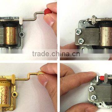 18 Note Zinc Alloy Hand Crank(Handcrank) Musical Box Movement