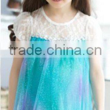 Hot Sale Frozen Party Child Skirt, Blue Color Cosplay Costume, Girl Skirt photo-2
