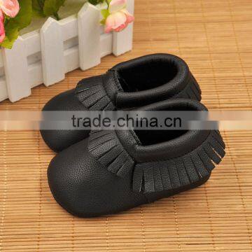 New Fringe And Butterfly-Knot Design Soft Sole Leather Baby Moccasins Shoes For Boys And Girls Unisex