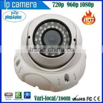 HOT SALE!Tollar Min indoor IR night vision HD 720P/960P vari-focal security dome cctv ir indoor camera