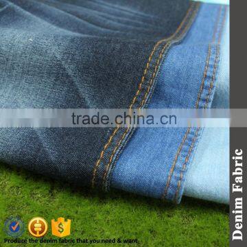 2016 Hot sale in China twill 3/1 100% cotton 20*20 denim fabric