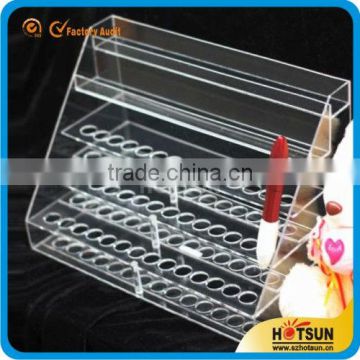 lager capacity 4 floors Acrylic cosmetic display lipstick holder for sale