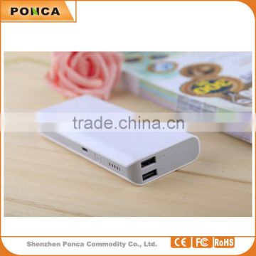 Any logo Customized portable power bank 15000 mah /portable battery charger/ dual USB Socket mobile power bank