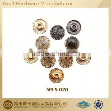 Elegance design leather button rivets clothing rivets